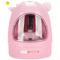 喻娄tewi小学生电动削笔器儿童文具创意DIY卡通卷笔刀电池 粉红色卷笔刀