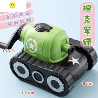 喻娄坦克铅笔削笔机削笔器小学生手摇转笔刀儿童进铅卷笔刀刨笔刀 坦克军绿-削笔机+30支原木铅笔