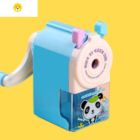 喻娄儿童可爱卷笔刀卡通削笔器转笔刀小学生手摇铅笔刀省力削笔刀文具 经典拉杆款-[蓝色卷笔器]1个装