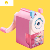 喻娄儿童可爱卷笔刀卡通削笔器转笔刀小学生手摇铅笔刀省力削笔刀文具 经典拉杆款[粉色卷笔器]1个装