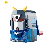 喻娄金刚战卷笔刀汽车削铅笔器变形手摇多功能转笔刀刨笔机铅笔 蓝色金刚战削笔