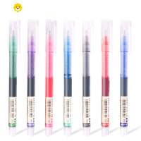 喻娄直液式走珠笔彩色中性笔速干学生做笔记专用书写水性笔手绘笔儿童笔