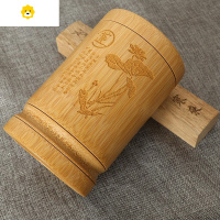 喻娄毛笔笔筒 竹笔筒创意办公室摆件用学生毕业礼品定制商务复古中国风装笔实用原色竹制竹雕仿古笔桶圆形 爱莲说