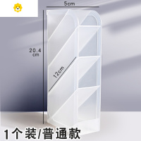 喻娄斜插式笔筒北欧个性简约大号斜笔筒多格学生桌面放装笔的收纳笔盒女is日系分格笔桶大容量透明磨砂笔架笔插 1个装/小号