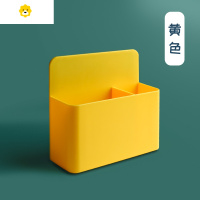 喻娄磁性可挂可吸式笔筒白板笔收纳盒黑板壁挂大容量磁铁笔盒磁力磁吸粉笔挂墙黑板擦墙贴放粉笔的盒子装笔悬挂式 黄色