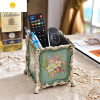 喻娄欧式复古笔筒美式田园家居梳子化妆刷筒时尚摆件客厅遥控器收纳盒 笔筒