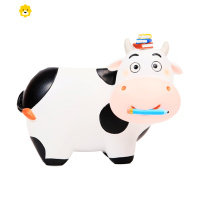 喻娄欧式复古创意笔筒小摆件北欧时尚饰品客厅办公桌面小清新可爱礼物 白色 奶牛笔筒