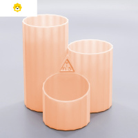 喻娄is风创意办公桌面个性多边形笔筒软装饰品摆件房间床头柜小摆设 北欧粉 买1送1/两个装