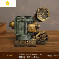 喻娄笔筒北欧个性简约创意时尚可爱复古风艺术摆件学生书桌面文具收纳 绿色放映机
