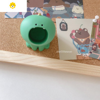 喻娄thefifthmoo 可爱迷你卡通柴犬三毛猫笔筒回形针收纳小摆件 迷你小恐龙笔筒