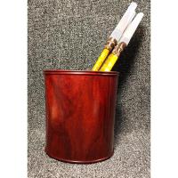 喻娄实木笔筒血檀酸枝收纳筒多功能大容量办公桌面摆件创意时尚中国风 血檀大号笔筒 高14.5外直径13.5
