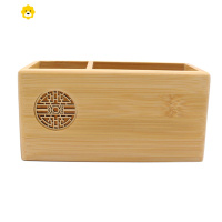 喻娄创意实木笔筒 礼品定制刻字多功能办公桌面木质收纳盒中式复古... 素面楠竹+枫木窗花