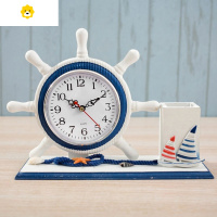 喻娄笔筒创意时尚多功能钟表小清新桌面笔筒摆件艺术复古学生欧式时钟 O82-笔筒钟