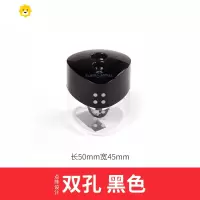 喻娄三角点阵双孔带自锁卷笔刀削笔刀儿童美术学生素描专用手动削笔器转笔刀笔刨粗铅笔转笔刀 黑色