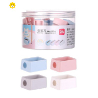 喻娄转笔刀女儿童旋笔刀小号削笔器卷笔刀小学生用削笔刀儿童的铅笔刀小型手动钻笔刀卡通刨笔刀可爱绞笔刀 48个盒装/颜色平均