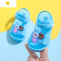 喻娄0-3岁儿童凉鞋夏季男女童鞋宝宝婴儿学步鞋包头软底防滑沙滩鞋
