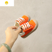 喻娄女宝宝鞋子男童学步鞋春秋季小童不掉鞋婴儿鞋软底帆布鞋子