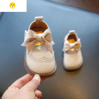 喻娄女宝宝鞋子春秋1一2-3岁女童学步鞋小皮鞋秋季小童单鞋婴儿公主鞋