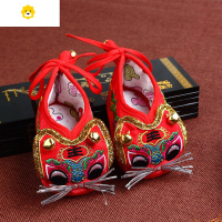 喻娄宝宝虎头鞋秋夏铃铛鞋尾巴鞋绣花老虎鞋0-1岁婴儿百天周岁庆生鞋学步鞋