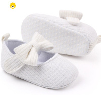 喻娄0-1岁百天步前公主宝宝鞋女春秋四3毛线婴儿鞋2-6个月8新生儿学步学步鞋