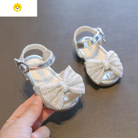 喻娄女童凉鞋夏季女宝宝鞋子软底公主鞋儿童水晶鞋婴儿学步婴幼儿皮鞋学步鞋