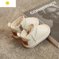 喻娄宝宝雪地靴婴儿加绒短靴男女秋冬季款0-1一岁2-3软底小童学步棉鞋学步鞋