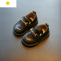喻娄宝宝皮鞋英伦风春秋新款儿童豆豆鞋小童鞋女软底透气婴儿学步鞋男