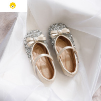 喻娄女童公主鞋春秋季20款韩版洋气儿童水晶鞋亮片软底宝宝演出单鞋学步鞋
