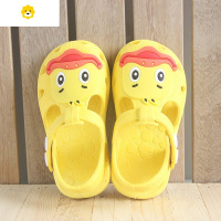 喻娄棒棒糖卡通儿童凉鞋男女童洞洞鞋1-2-3-4岁宝宝学步鞋包头花园鞋