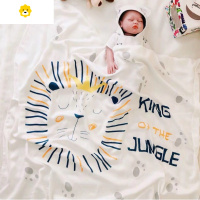 喻娄婴儿浴巾竹纤维双层纱布儿童毛巾被柔软吸水幼儿园盖毯夏季薄