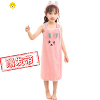 喻娄儿童浴巾女童可穿式超软超柔夏纱布男童速干毛巾浴袍大中大童