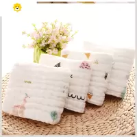 喻娄厚加厚纱巾小宝宝擦手巾洗脸洁面巾沐浴巾婴儿毛巾长方形棉纱布
