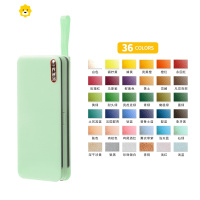 喻娄固体水彩卡乐酷颜料48色36色极颜专业美术便携式塑料盒装初学者画画水粉饼儿童手绘画用品水彩画工具套装