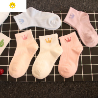 喻娄儿童袜子薄款春季中筒袜女童宝宝女孩中大童可爱透气学生短袜