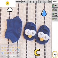 喻娄宝宝地板袜护膝套装夏款婴儿胶点防滑袜儿童船袜学步造型袜