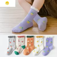 喻娄女童袜子夏季薄款短袜可爱公主秋季中筒袜儿童中大童宝宝袜子