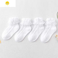 喻娄蕾丝袜子女童花边袜春夏季薄款儿童春秋白色公主袜拉丁舞短袜