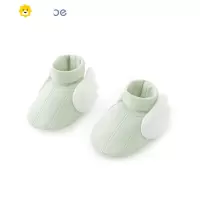 喻娄 婴儿脚套鞋新生儿护脚防掉保暖袜套宝宝包脚鞋天使翅膀