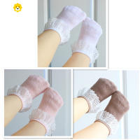 喻娄儿童花边袜夏薄款婴儿袜子0 3岁女童袜春秋宝宝薄袜网眼短袜