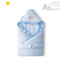 喻娄婴儿斗篷抱被新生儿初生包被秋冬季披风宝宝用品加厚保暖被子包巾