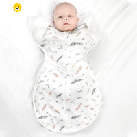 喻娄初生婴儿抱被防惊跳新生儿睡袋宝宝秋冬季加厚款包被外出用品