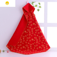 喻娄婴儿抱单新生儿大红色包单满月红色包被出生宝宝红色被单夏春