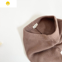 喻娄秋上新韩版新款华夫格小熊裤子婴童长裤可爱时尚外出哈伦裤