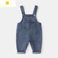 喻娄宝宝背带裤春秋婴儿牛仔裤早秋童装男童秋装儿童裤子女童秋季小童