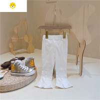 喻娄女童裤子春秋外穿20新款女宝宝喇叭裤小童秋装阔腿裤儿童打底裤