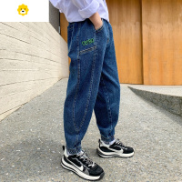 喻娄男童牛仔裤春秋季20年新款儿童裤子宽松中大童秋装男孩休闲长裤