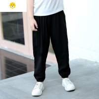 喻娄夏季儿童防蚊裤棉绸男童宝宝灯笼裤薄款成人大人女童亲子沙滩裤子