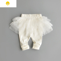 喻娄女童裤子婴儿裤裙春秋薄款宝宝打底裤外穿儿童小童假两件公主裙裤