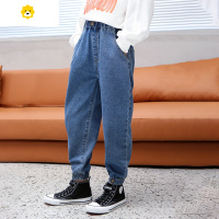 喻娄女童牛仔裤20春秋新款8女孩洋气10岁大童韩版9儿童网红外穿裤子