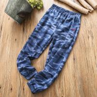 喻娄男童迷彩防蚊裤夏季新款儿童超薄透气宽松裤子男孩长裤沙滩裤